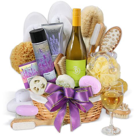 Premium Spa Wine Gift Basket by GourmetGiftBaskets.com