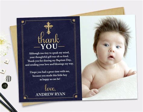 Baptism Thank-You Cards - 8+Examples, Illustrator, Word, Pages ...