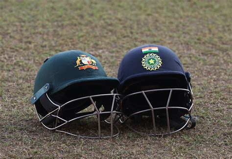 Australia and India cricket helmets | ESPNcricinfo.com