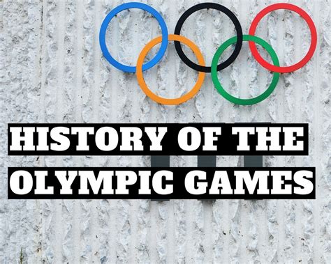 History of the Olympic Games - Just A Pinch