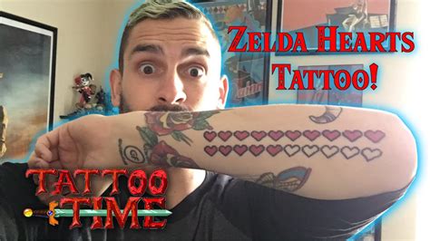 Zelda 8 Bit Heart Tattoo