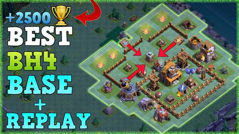 Best Builder Hall 4 Base (2020) w/ PROOF / CoC BH4 Anti 2 Star Builder ...