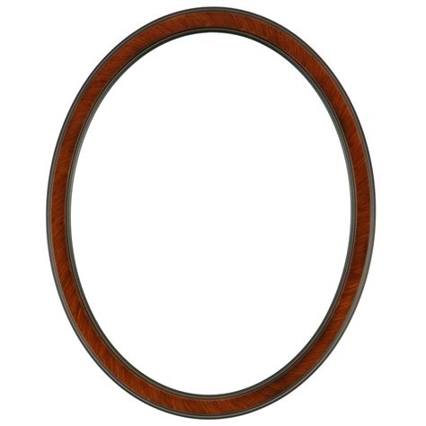 Oval Frame in Vintage Cherry Finish| Simple Red Wooden Picture Frames ...