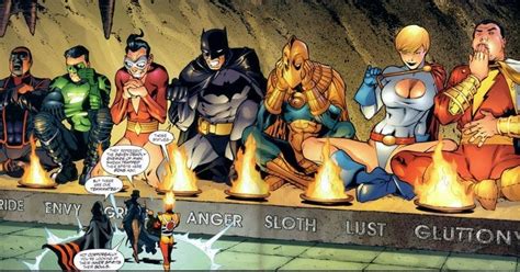 The Seven Deadly Sins take over members of the JSA and JLA. I basically don't have any ...