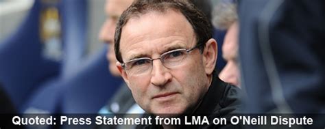 Quoted: Press Statement from LMA on O’Neill Dispute – Aston Villa Blog