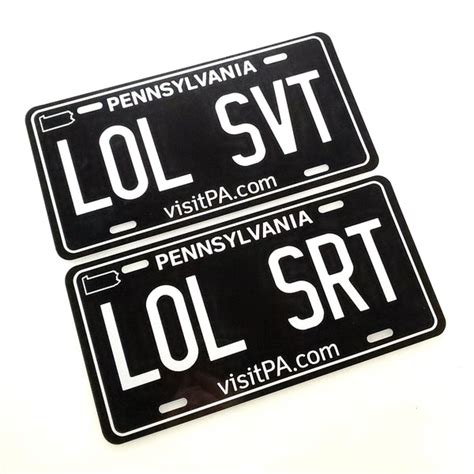 Black Custom Pennsylvania License Plate – Limitless Workshop