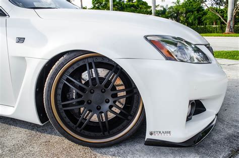 Slammed Custom White Lexus IS Shod in Falken Tires — CARiD.com Gallery