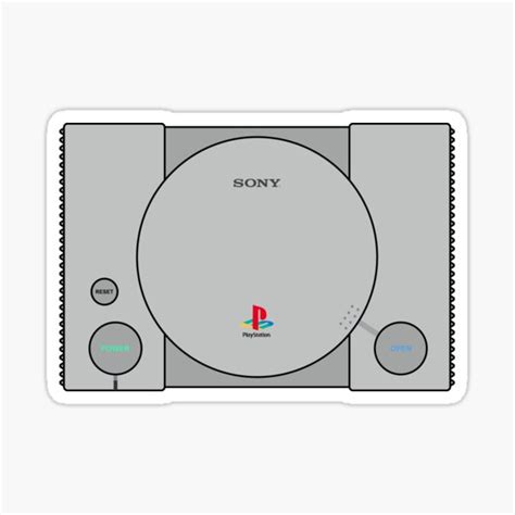 "Playstation 1 Console" Sticker for Sale by kelas2ebuhTM | Redbubble