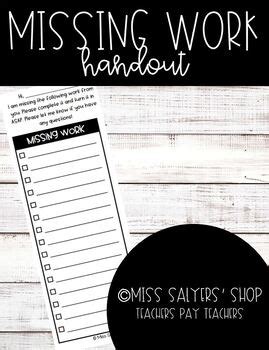 Missing Items Tracker by Miss Salyers' Shop | Teachers Pay Teachers