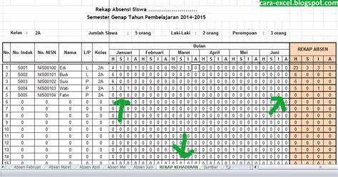 Cara Membuat Absensi di Excel - Cara-Excel