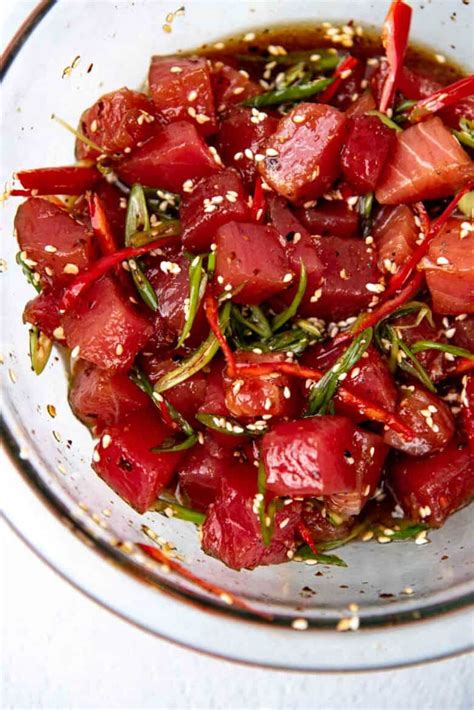 Ahi Tuna Poke Bowl Recipe - The Flavor Bender