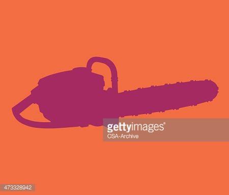 Silhouette Of Chainsaw Stock Clipart | Royalty-Free | FreeImages