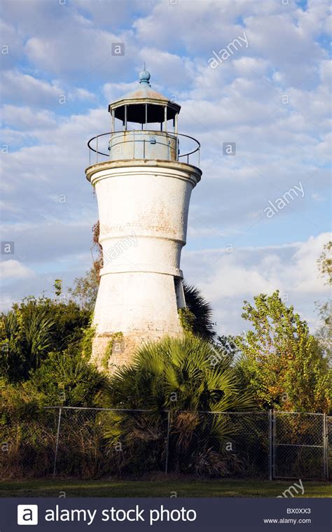 Port Pontchartrain Lighthouse Stock Photo - Alamy