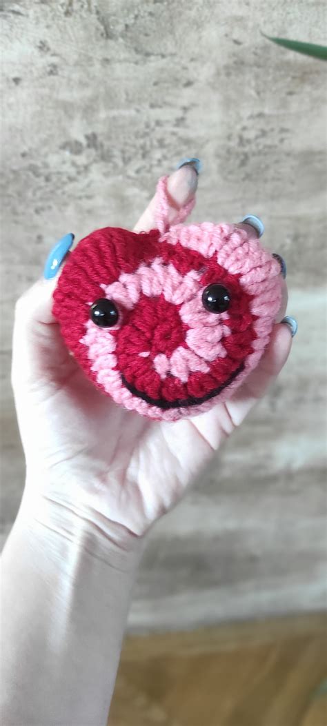 Crochet Heart Keychain Pattern Valentines Gift Diy Valentine - Etsy