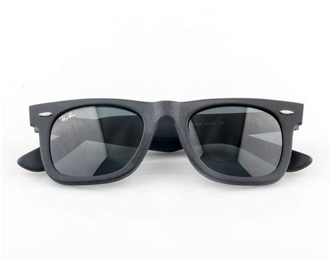 Sunglasses Ray ban Wayfarer 2140 Black Frame Black Lens | Etsy