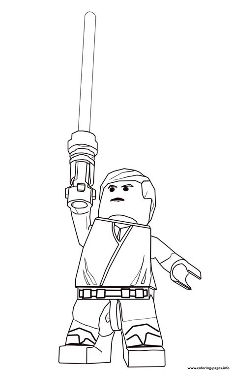 Lego Star Wars Luke Skywalker Coloring Pages Printable