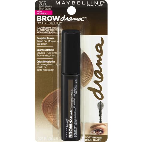 Maybelline Eye Studio Brow Drama Sculpting Brow Mascara, Soft Brown 255, 7.0 ml | eBay