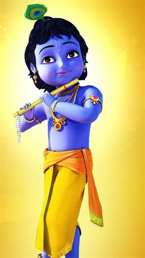 Little Krishna, Playing Flute, lord, god, kanha, HD phone wallpaper | Peakpx