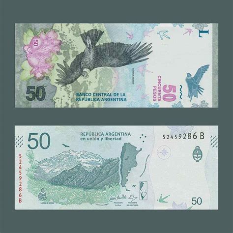 ARGENTINA 50 PESOS 2017 P363(2) UNC - BANKNOTEHUB