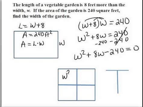 Applications of Quadratic Equations - YouTube