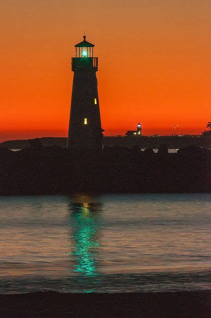 Santa Cruz Harbor Lighthouses | Lighthouse, Beautiful lighthouse ...