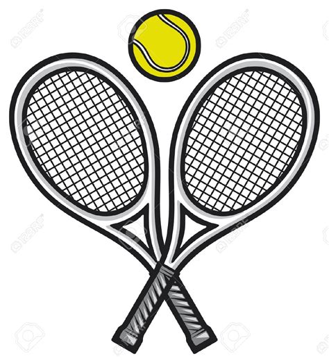 Tennis ball and racket clip art free clipart images - Clipartix