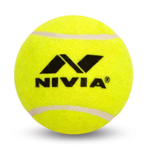 Buy Nivia Light Weight Rubber Tennis Cricket Ball, Pack of 6 (Yellow ...