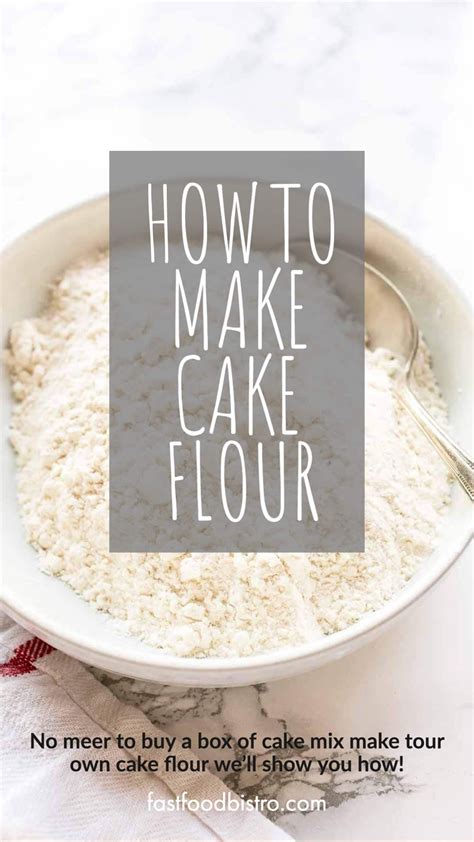 No need to buy a box of cake flour because you can make cake flour ...