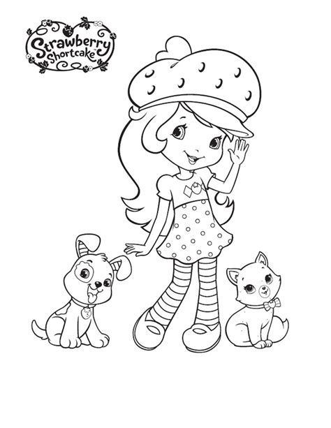 Free Printable Strawberry Shortcake Coloring Pages For Kids