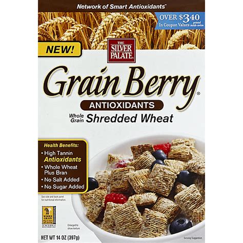 Silver Palate Grain Berry Cereal, Whole Grain, Shredded Wheat | Cereal ...