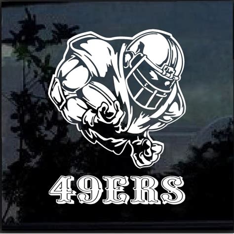 San Francisco 49ers Football Player Window Decal Sticker | Custom Made ...