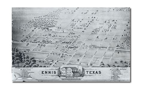 Ennis City Map - Ennis Texas • Mappery | Genealogy | Ennis Texas ...