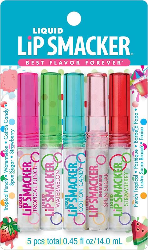 Amazon.com: Lip Smacker Paquete de amistad con brillo de labios con sabor líquido, ponche ...