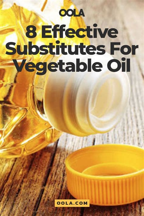 8 Healthy Vegetable Oil Substitutes For Baking And Cooking - Oola.com Healthy Baking Substitutes ...