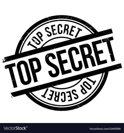 Top secret stamp Royalty Free Vector Image - VectorStock