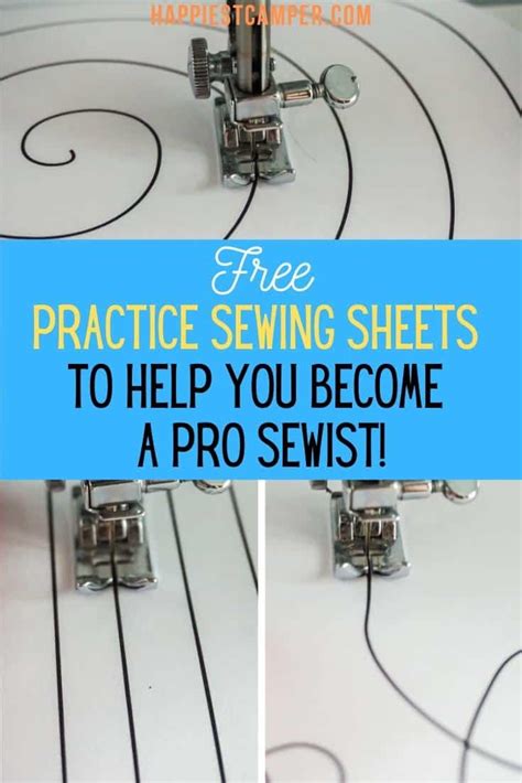 Free Sewing Practice Sheets To Help You Become a Pro Sewist! | Sewing ...