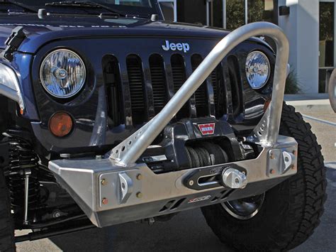 JK Boulder Stinger Front Bumper - Aluminum | GenRight Jeep Parts