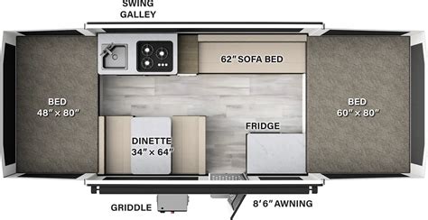 Flagstaff Sports Enthusiast Package 207SE - DSO Floorplan - Forest River RV