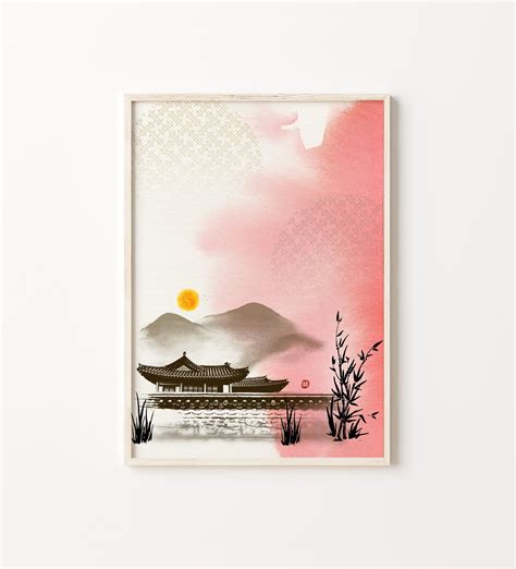 Korean wall Art, Korean art print, Korean art poster, Korea art, Korean ...