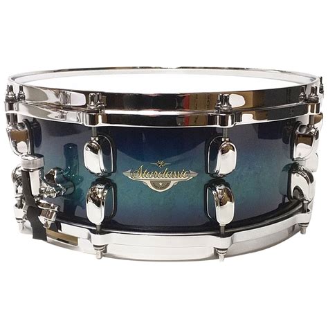 Tama Starclassic Maple MAS1455-MEB Molten Electric Blue Burst 14" x 5½" Snare Drum « Snare drum