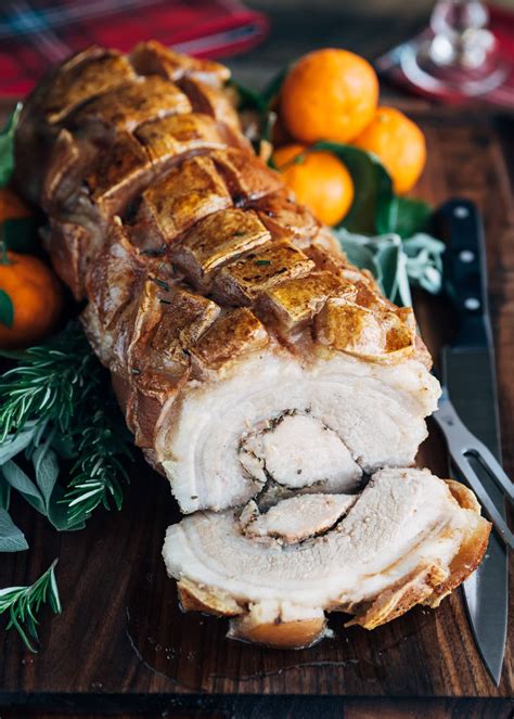 Porchetta Recipe: Italian Pork Roast with Crackling - Striped Spatula