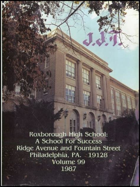 Explore 1987 Roxborough High School Yearbook, Philadelphia PA - Classmates