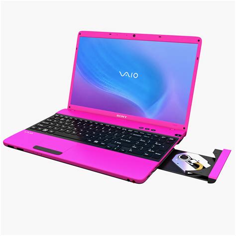 3d model laptop sony vaio e