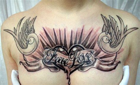 35+ Awesome Heart Tattoo Designs | Cuded | Chest tattoos for women, Chest piece tattoos, Tattoo ...