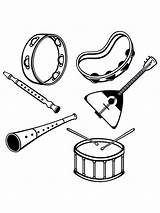 Musical Instruments coloring Pages Free Printable  sketch template