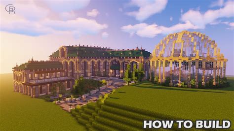 Minecraft: how to build a VICTORIAN MANSION tutorial with GREENHOUSE (Minecraft house tutorial ...