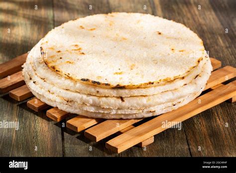 Colombian arepa - Traditional colombian food. Delicious breakfast Stock ...