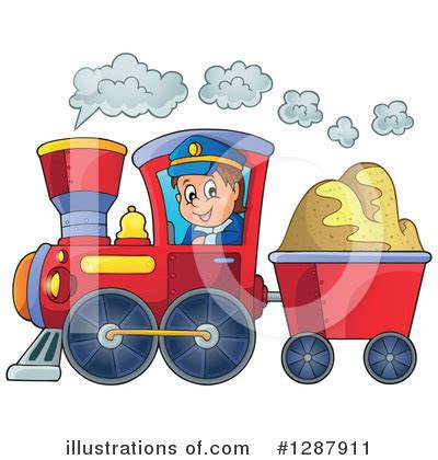 Train Driver Clipart #38025 - Illustration by Alex Bannykh