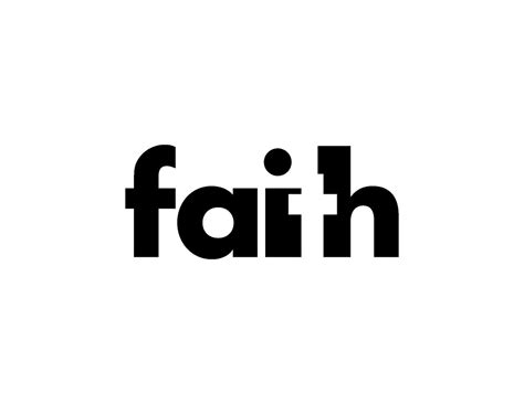 #Faith Logo Design | Typographic Logo | Christian Decals