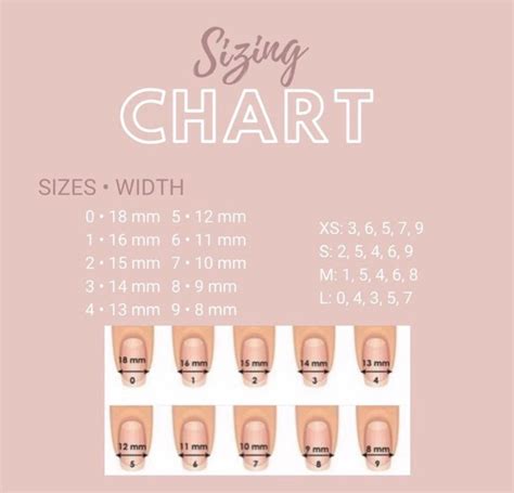 Press-on Sizing Guide - Etsy Canada | Glue on nails, Nail sizes, Press on nails